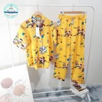 ราคา ชุดนอน งาน Mini Store ผ้านุ่มใส่สบาย ลายพอลแฟรงค์สีเหลืองไม่มีผิดหวังแน่นอนจ๊า (23476147449)