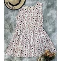 ราคา เดรสลายดอกไม้สีชมพูกะปิ #งานมือสอง (21255182222)