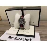 ราคา Gucci watch GG2570 สายน้ำเงินเเดง (2915240681)