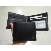 ราคา กระเป๋าสตางค์ผู้ชาย Guylaroche สีดำหนังเงา ของแท้ (3904821048)