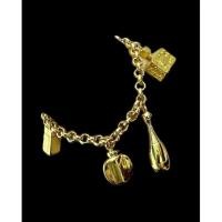 ราคา Christian Dior Bracelet Perfume Logo Gold Vintage (14050047823)