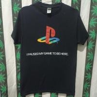 ราคา เสื้อยืดมือสอง ต่างประเทศ สายเกมส์ PlayStation Size S.อก18/ยาว26 (25859245842)