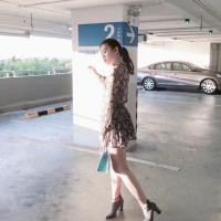 ราคา ชุดเซตลายดอก เสื้อคอเต่า+กระโปรงอัดพลีทมือ2 (2299964062)