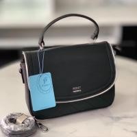 ราคา กระเป๋าสะพายแบรนด์แท้ Pimmy สีดำ อะไหล่เงิน (6116990017)