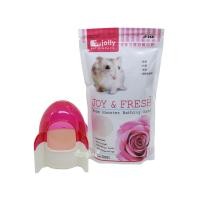 ราคา ห้องน้ำหนูแฮมสเตอร์ รูปทรงจรวด สีขาวชมพู + jolly Rose Hamster Bathing Sand ทรายอาบน้ำหนูแฮมสเตอร์ กลิ่นกุหลาบ (500g) (4805534898)