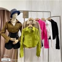 ราคา เสื้อเชิ้ตครอป งานป้าย matinee สีน้ำตาล (23455041730)