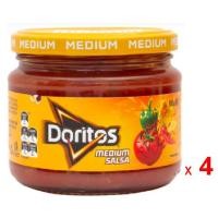 ราคา DORITOS ดิปซอสมะเขือเทศผสมพริก โดริโทส มีเดียม ซัลซ่า ซอส รสเผ็ดปานกลาง สูตรมะเขือเทศบด มะเขือเทศสับ 4 กระปุก 300 กรัม (7461619061)