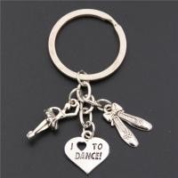 ราคา พวงกุญแจ จี้รูปรองเท้าเต้นบัลเล่ต์ I love to dance (25661352125)