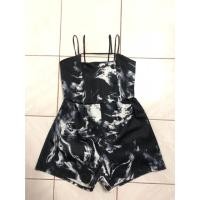 ราคา จั้มสูทสายเดี่ยว ลายหินอ่อน ฟรีไซส์ (912718991)