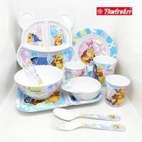 ราคา POOH JIGSAW จานข้าวเด็กเมลามีน ชาม ช้อนส้อม แก้วน้ำ ถาดหลุม หมีพูห์ Superware [ขายแยกชิ้น] (22309949801)