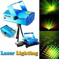 ราคา เครื่องฉายไฟเวทีแสงเลเซอร์ mini laser stage lighting projector ปรับแสงได้หลากหลาย มีพัดลมระบายความร้อน (6637033301)