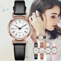 ราคา นาฬิกาข้อมือควอตซ์ สายหนัง PU ขนาดเล็ก ลําลอง สําหรับผู้หญิง (25164003164)
