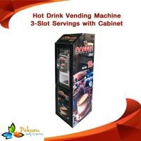 ราคา ตู้เครื่องดื่มร้อนหยอดเหรียญ พร้อมโครงตู้อย่างดี ระบบ 3 ช่อง/Hot Drink Vending Machine 3-Slot Servings with Cabinet​ (2850260864)