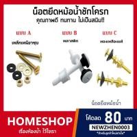 ราคา น็อตยึดหม้อน้ำชักโครก เหล็กเหนียวชุบกันสนิม พลาสติกและทองเหลืองแท้ รุ่น NOD-572 (4771073798)