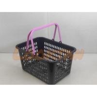 ราคา ตระกร้า ซุปเปอร์สีดำ หูจับ คละสี!! ตะกร้าใส่ของเดินตลาด ไม่เลอะง่าย (14761795367)