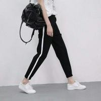 ราคา *ลดราคา* กางเกงขายาวแถบขาว ผ้าฮานาโกะ ทรงสวย สพ40-41 (868505523)