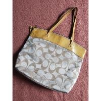 ราคา กระเป๋า coach แท้ สีเหลืองใบใหญ่ๆ (16396538245)