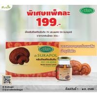 ราคา [แพค6ขวด] เห็ดหลินจือสกัดเข้มข้น 70 มล. (สุรพล) (5428880189)