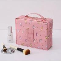 ราคา กระเป๋าเครื่องสำอางลายน่ารักแมวสีพีช (3567813075)