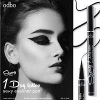 ราคา ODBO Strong Series 1day Tattoo Sexy Eyeliner Pen #OD326 อายไลเนอร์สีดำสนิท ✍คุณภาพเริ่ด กันน้ำ กันเหงื่อสุดๆ☔ (7494060046)