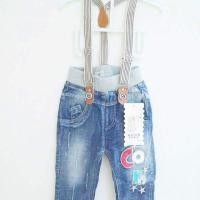 ราคา เอี๊ยมยีนส์คุณชาย ( สามารถถอดสายได้ ) (672728606)