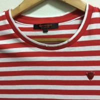 ราคา เสื้อยืด CPS cotton 100% มือ1 size S ลายขวาง แดง/ขาว (3164970916)