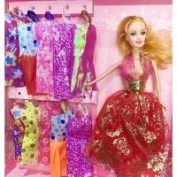 ราคา ตุ๊กตาบาร์บี้พร้อมชุดเปลี่ยน 10 ชุด (คละสี) (5288411736)