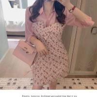 ราคา ชุดเดรส‼️พร้อมส่ง N e w w w Pink sakura set งานนำเข้า พร้อมส่ง เดรสสายเดี่ยวลายดอกไม้สีชมพูหวานแหววแบ๊วมากก ใส่ (6035921332)