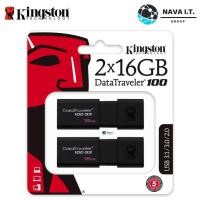 ราคา ⚡️กรุงเทพฯด่วน1ชั่วโมง⚡️ KINGSTON DATATRAVELER 100G3 16GBX2 USB 3.0 FLASH DRIVE DT100G3/16GB-P2 รับประกัน 5 ปี (7211951873)
