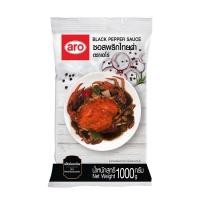 ราคา เอโร่ ซอสพริกไทยดำ 1000 กรัม ซอส / aro Black Pepper Sauce 1000 g (16864261042)