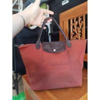 ราคา Longchamp หนังจรเข้ สภาพสวยตามรูป ขนาดmหูสั้นมีสีเฟดบ้างแท้100% (24463989712)