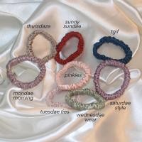 ราคา glamtie ยางรัดผมผ้าไหมมัลเบอรรี่ mulberry silk scrunchies (20289549582)