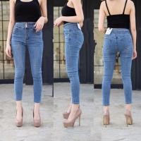 ราคา Mystyle-7689 [S,M,LXL] งานป้ายกางเกงยีนส์สกินนี่ งานสวยมาก ผ้าหนาคุณภาพดี ผ้ายืด (16765914656)