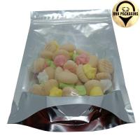 ราคา ถุงซิปล็อค ตั้งได้ 50 ใบ 20*30 ซม. แบบหน้าใส หลังฟอล์ยเงิน (1221636103)