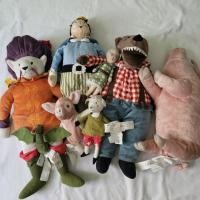 ราคา ikea doll ตุ๊กตา หมาป่ากินคุณยาย เจ้าชาย หมู หนูน้อยหมวกแดง แพะ มังกร หุ่นนิ้ว ทหารหนู (104274409)
