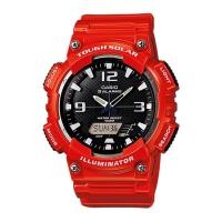 ราคา Casio Standard นาฬิกาข้อมือผู้ชาย สายเรซิ่น รุ่น AQ-S810WC-4A - สีแดง (945874997)