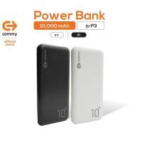 ราคา COMMY พาวเวอร์แบงค์รุ่น P3 ความจุ 10,000 mAh แบตสำรอง มีมอก. ของแท้ 100% ซื้อ Power bank แถมฟรี สายชาร์จ Type C (14946968258)