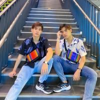 ราคา กระเป๋าคาดเอวสายรุ้งมีซิป (18447377824)