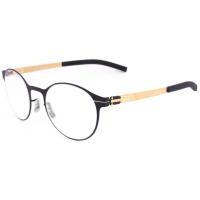 ราคา Fashion แว่นตา รุ่น IC BERLIN 020 C-4 สีดำขาทอง กรอบแว่นตา สำหรับตัดเลนส์ ทรงสปอร์ต วัสดุสแตนเลสสตีล ขาข้อต่อ ไม่ใช้น็อต (1730619570)
