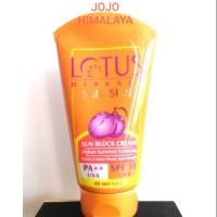 ราคา ร้อนจัด! ครีมกันแดดอายุรเวท Lotus Herbals Safe Sun Sun Block Cream PA++ SPF-30 (1656857300)