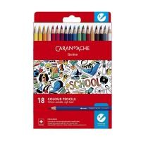 ราคา (KTS)สีไม้ระบายน้ำ 18 สี CARAN D`ACHE Geneve - For School (14098865092)