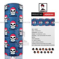 ราคา ผ้าบัฟ ผ้าพันคอ ผ้าโพกหัว HeadToWear ลายกระโหลกโจรสลัด รหัส AB0044-9 (1319304846)