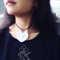 ราคา Heart-shell choker โชคเกอร์เปลือกหอย หอยมุกแท้ (77529060)