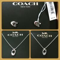 ราคา สร้อยคอ + ต่างหู Coach ของแท้ นำเข้าจากอเมริกา (852355882)
