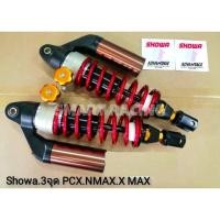 ราคา โช๊ค SHOWA โชว่า 3 จุด สปริงแดง แกนดำ แก๊สแท้ สูง 330 มม. Advantage รุ่น NMAX PCX 150 AEROX XMAX Nouvo (6453938926)