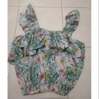 ราคา เสื้อลายดอก จั้มเอว มือสอง สภาพดี (2376761951)