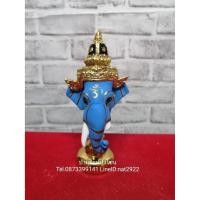 ราคา พระพิฆเนศ ขนาดจิ๋ว ตั้งหน้ารถ พร้อมฐานปิดทอง เศียรครู เศียรเทพ หัวโขน ของที่ระลึก (สีฟ้า) (8505913017)