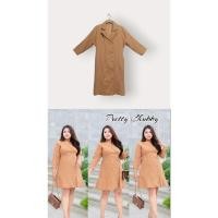 ราคา [ส่งต่อ] ชุดเดรสสูทจากร้าน Pretty chubby สีน้ำตาลทอง อก 48 ชุดเดรสคนอวบอ้วนไซส์ใหญ่มือสอง ชุดทำงานคนอ้วน (23885903648)