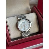 ราคา ⌚️Salvatore Ferragamo Legacy Chronograph Quartz White Mother of Pearl Dial Date King Size (24550686881)