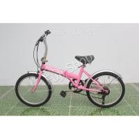 ราคา จักรยานพับได้ญี่ปุ่น - ล้อ 20 นิ้ว - มีเกียร์ - สีชมพู [จักรยานมือสอง] (15471882257)